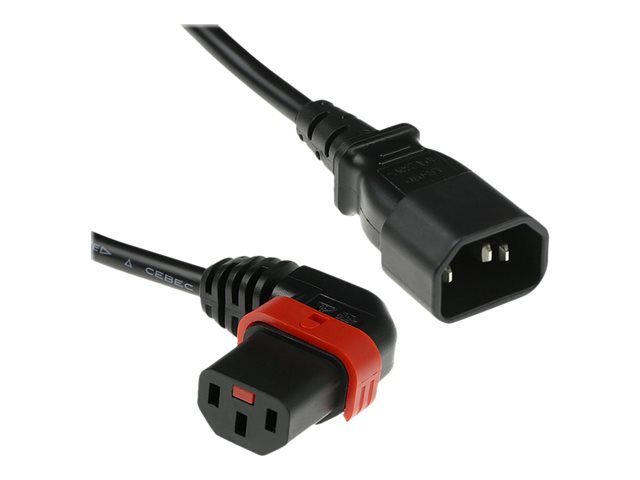 PWR CORD C14 - C13 LOCK L 2M. 1 stk