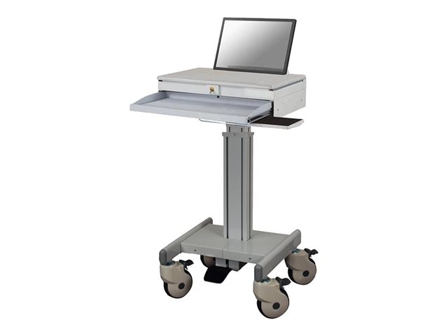 Neomounts MED-M100 - Cart - for notebook / keyboard / mouse - medical - grey - screen size: 10\"-18\"