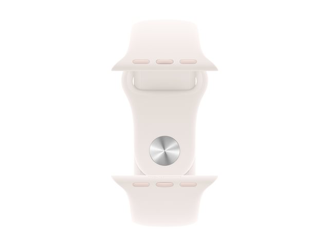 Apple Watch Series 11 GPS + Cellular 42mm Gold Titanium Case with Light Blush Sport Band - S/M