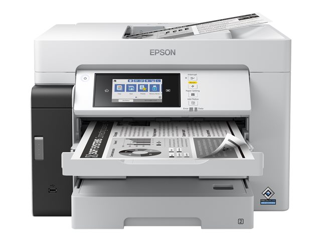 Epson EcoTank Pro ET-M16680 - Multifunction printer - B/W - ink-jet - A3 (media) - up to 25 ppm (printing) - 550 sheets - USB 2.0, LAN, Wi-Fi(ac), USB host