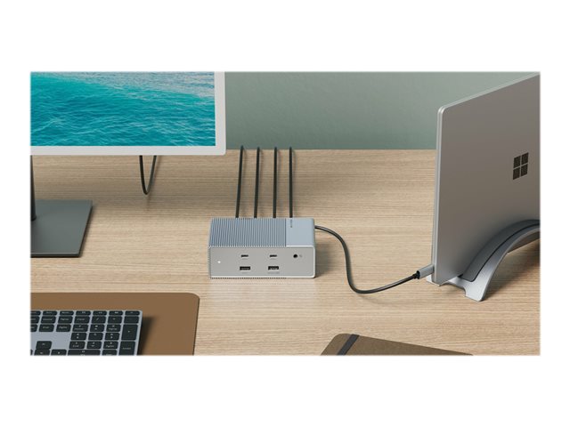 HyperDrive GEN2 - Docking station - USB-C - 2 x HDMI, 2 x DP - 1GbE - Europe