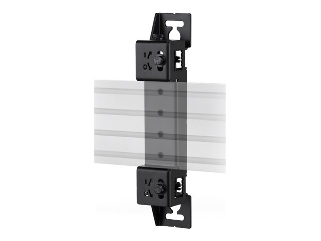 B-TECH System X BT8390-WFK6 - Mounting component (rail mounting bracket) - for flat panel / AV equipment - black - rail mount