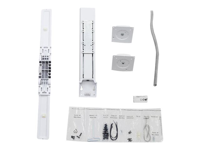 Ergotron StyleView - Mounting component (lift engine, hinge bow, 2 VESA adapters, cable management hardware) - side-to-side - for 2 LCD displays - dual monitor kit - white - screen size: up to 24\" - cart mountable