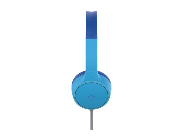 Belkin SoundForm Mini - Headphones with mic - on-ear - wired - 3.5 mm jack - blue