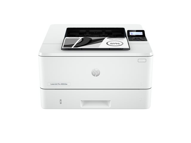 HP LaserJet Pro 4002dw - Printer - B/W - Duplex - laser - A4/Legal - 4800 x 600 dpi - up to 40 ppm - capacity: 350 sheets - USB 2.0, Gigabit LAN, Bluetooth, Wi-Fi(n)
