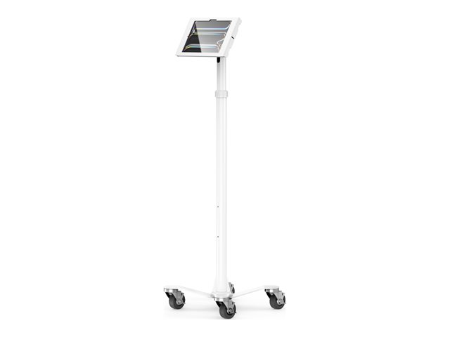 Compulocks iPad Pro M4 11\" (2024), Apex Enclosure Rolling Cart - Rise Freedom - Mounting kit (enclosure, cart stand) - for tablet - lockable - medical - high-grade aluminium - white - screen size: 11\" - for Apple 11-inch iPad Pro (M4)