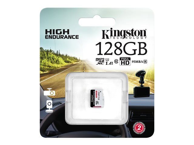 Kingston High Endurance - Flash memory card - 128 GB - A1 / UHS-I U1 / Class10 - microSDXC UHS-I