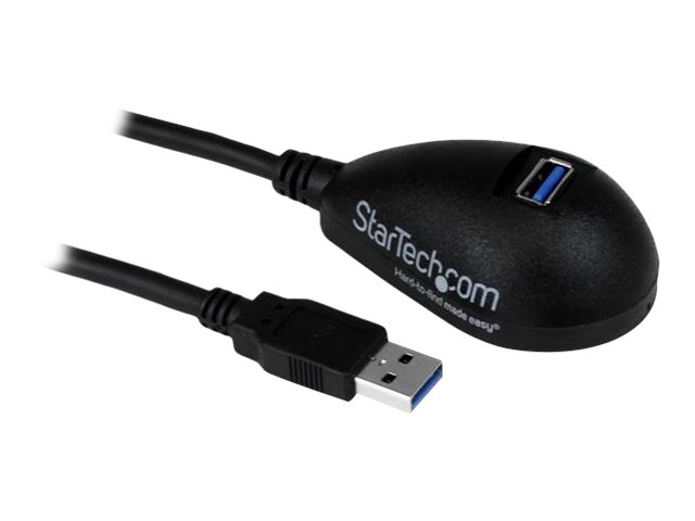 StarTech.com 5ft SuperSpeed USB 3.0 Extension Cable for Desktop - STP - USB-A Male to USB-A Female Cable for Computer - Black (USB3SEXT5DKB) - USB extension cable - USB Type A (F) to USB Type A (M) - USB 3.0 - 1.5 m - black - for P/N: CFASTRWU3, S355BU33ERM, USB3SAA3MBK