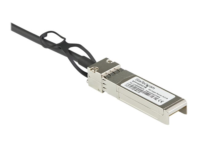 StarTech.com Dell EMC DAC-SFP-10G-3M Compatible 3m 10G SFP+ to SFP+ Direct Attach Cable Twinax, 10GbE SFP+ Copper DAC 10 Gbps Low Power Passive Mini GBIC/Transceiver Module DAC, SFP Plus - Lifetime Warranty (DACSFP10G3M) - 10GBase direct attach cable - SFP+ (P) latched to SFP+ (P) latched - 3 m - twinaxial - passive
