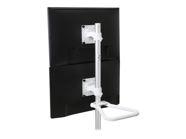 Ergotron - Mounting component (tilt/pivot pole mount) - for LCD display / tablet - white - screen size: up to 24\" - cart mountable