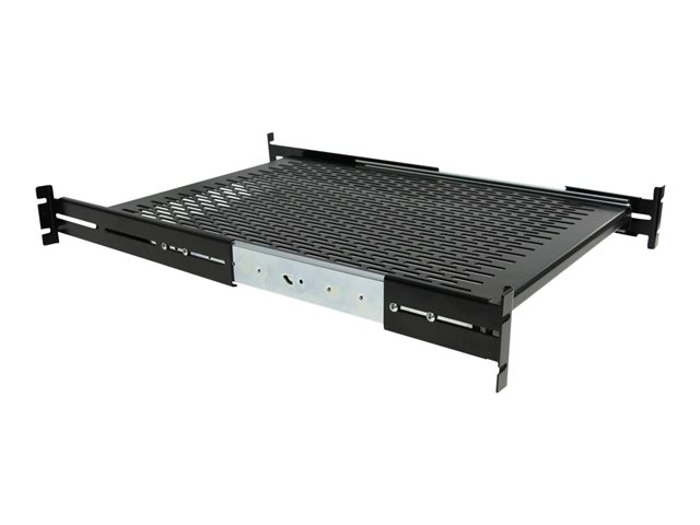 StarTech.com Server Rack Shelf - 2U - 20 to 30in Adjustable Mounting Depth - Vented - Server Rack Cabinet Shelf - 24in Deep - Rack shelf - 1U - 19\" - for P/N: RK1233BKM, RK2433BKM, RK2537BKM, RK3236BKF, RK4236BKB, RK4242BK24, RK4242BK30