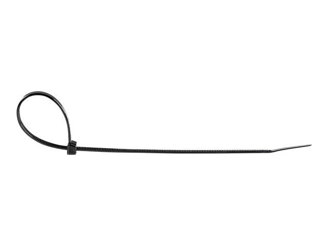 StarTech.com 8\"(20cm) Cable Ties, 2-1/8\"(55mm) Dia, 50lb(22kg) Tensile Strength, Nylon Self Locking Zip Ties, UL Listed, 1000 Pack, Black (CBMZT8BK) - Cable tie - 20.32 cm - black - TAA Compliant (pack of 1000)
