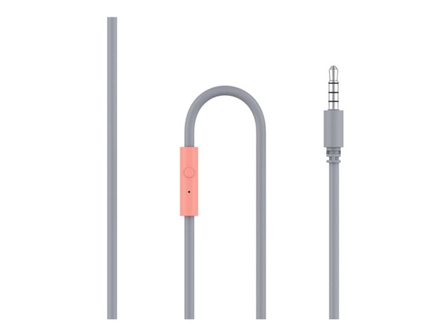 Belkin SoundForm Mini - Headphones with mic - on-ear - wired - 3.5 mm jack - pink