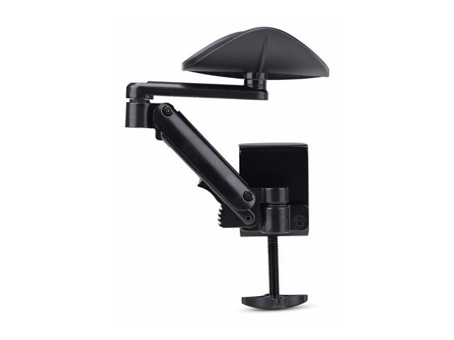 StarTech.com Adjustable Arm Rest For Desk, Clamp-On Install/No Drilling - Mounting kit (arm rest) - aluminium, steel, plastic - black - desk-mountable