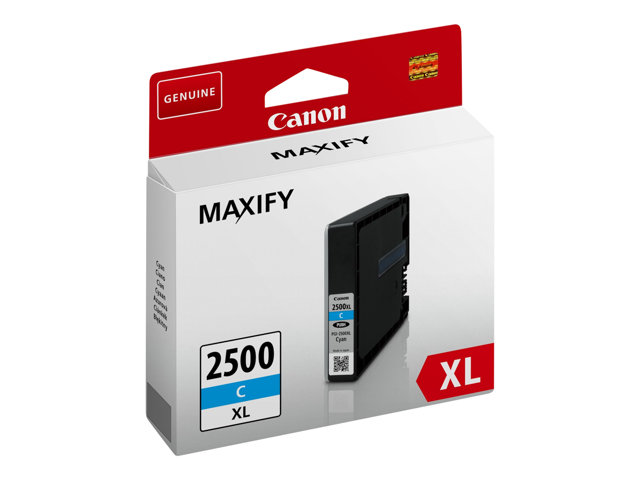 Canon PGI-2500XL C - 19.3 ml - High Yield - cyan - original - ink tank - for MAXIFY iB4050, iB4150, MB5050, MB5150, MB5155, MB5350, MB5450, MB5455