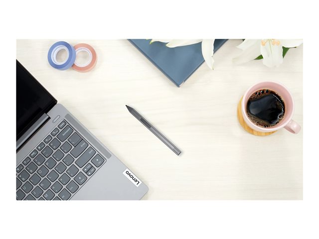 Lenovo Slim Pen - Active stylus - storm grey - brown box - CRU - for ThinkPad T14s Gen 5, X1 2-in-1 Gen 9, X12 Detachable Gen 2, X1 2-in-1 Gen 9