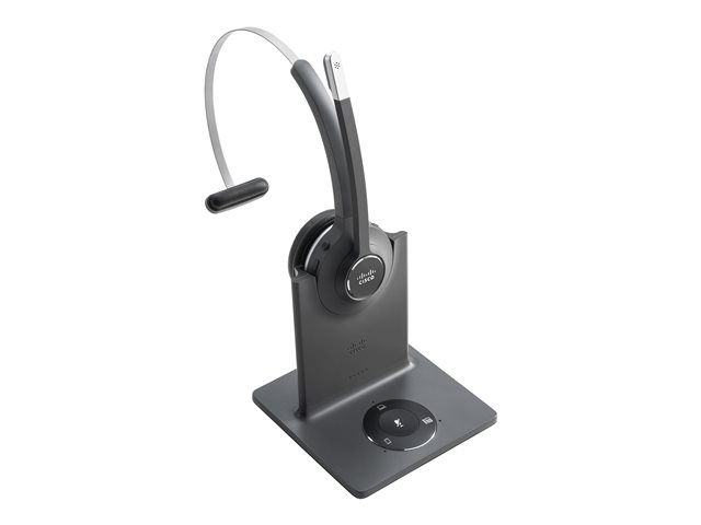 Cisco 561 Wireless Single - Headset - on-ear - convertible - DECT 6.0 - wireless - with Multibase Station - remanufactured