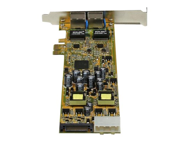 StarTech.com Dual Port PCI Express Gigabit Ethernet Network Card Adapter - 2 Port PCIe NIC 10/100/100 Server Adapter with PoE PSE (ST2000PEXPSE) - Network adapter - PCIe - Gigabit Ethernet x 2