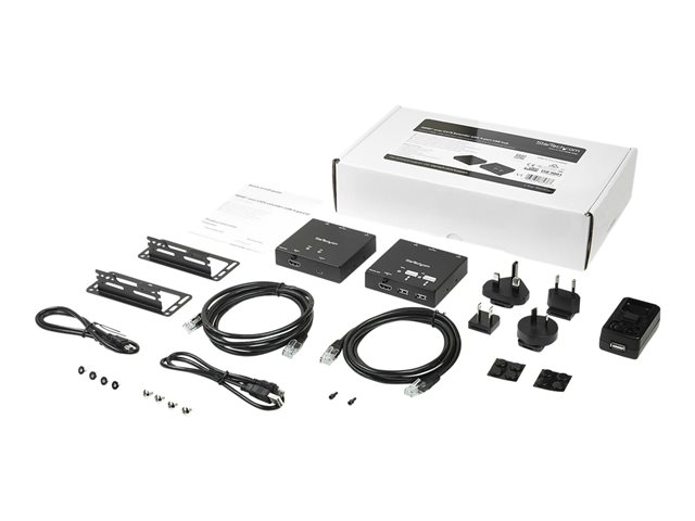 StarTech.com HDMI over CAT6 Extender with 4-port USB Hub - Remote HDMI over CAT5 or CAT6 - 165 ft (50m) - 1080p (ST121USBHD) - Video/audio/infrared/USB extender - over CAT 6 - up to 50 m