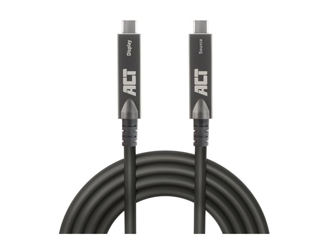 USB-C 3.2 Gen2 Active Optical Cable (AOC) voor touchpanels video data power 3m