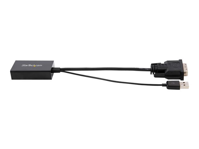 StarTech.com DVI to DisplayPort Adapter - USB Power - 1920 x 1200 - DVI to DisplayPort Converter - Video Adapter - DVI-D to DP (DVI2DP2) - Adapter - dual link - DVI-D (M) to DisplayPort (F) - USB power