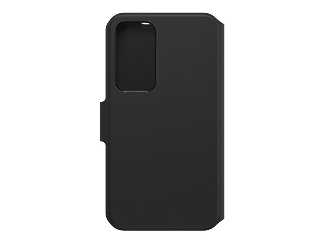 OtterBox Strada Series Via - Flip cover for mobile phone - synthetic material - black night - for Samsung Galaxy S23+
