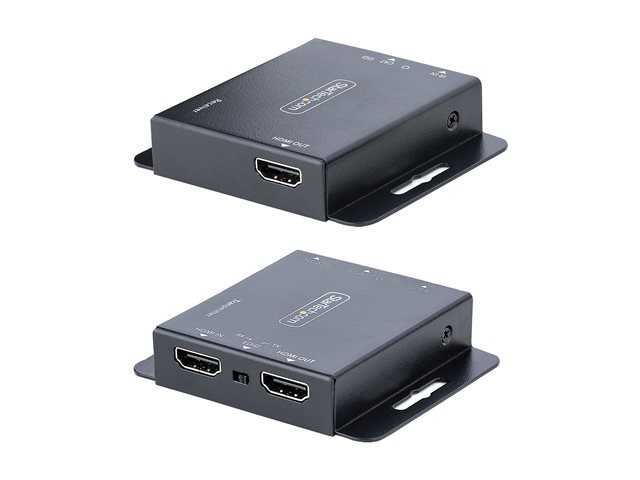 StarTech.com HDMI Extender over CAT6/CAT5, 4K 30Hz/130ft (40m) or 1080p 60Hz/230ft (70m) Video Extender, 4K HDMI over Ethernet Extender, PoC HDMI Transmitter and Receiver Kit, IR Extension - Local Video Output - Video/audio extender - HDMI - over CAT 5/6 - up to 70 m