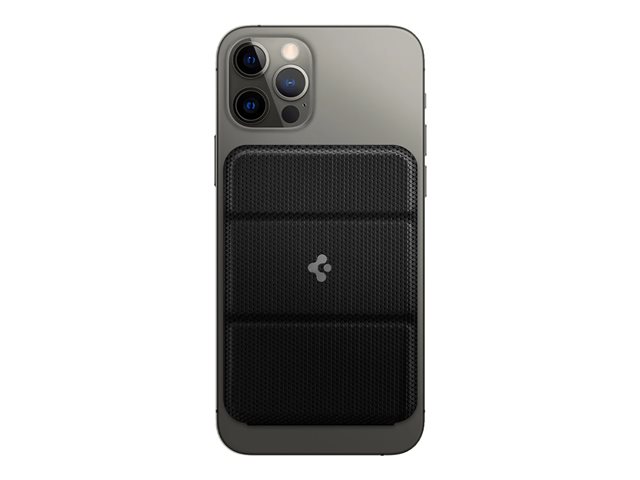 Spigen Apple iPhone 14 / iPhone 13 / iPhone 12 Magnetic Magsafe Card Wallet Smart Fold MagFit Black