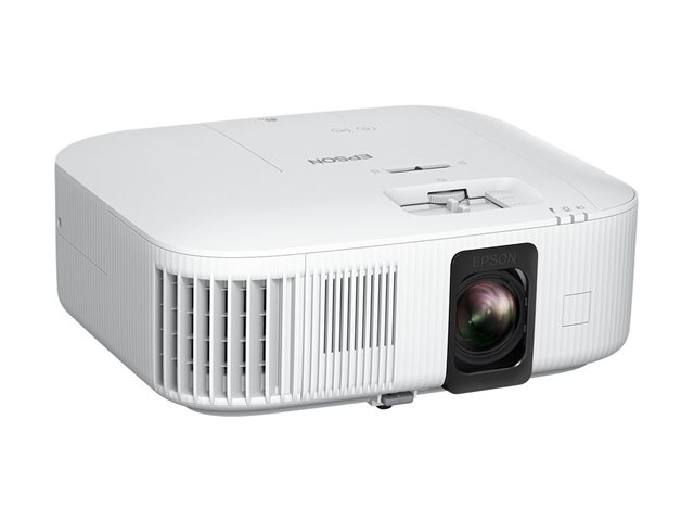 Epson EH-TW6250 - 3LCD projector - 2800 lumens (white) - 2800 lumens (colour) - 3840 x 2160 (3 x 1920 x 1080) - 16:9 - 4K - 802.11ac wireless - black / white - Android TV