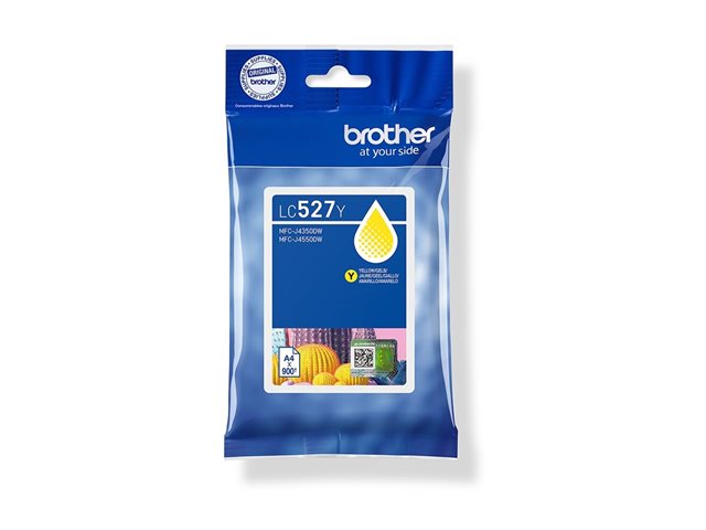 Brother LC527Y - Yellow - original - pillow pack - ink cartridge - for Brother MFC-J4350DW, MFC-J4550DW