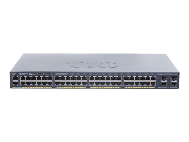 Cisco Catalyst 2960X-48TS-L - Switch - Managed - 48 x 10/100/1000 + 4 x Gigabit SFP - desktop, rack-mountable