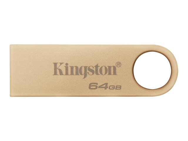 Kingston DataTraveler SE9 G3 - USB flash drive - 64 GB - USB 3.2 Gen 1 - gold