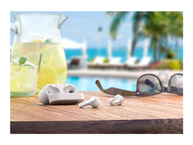 Philips TAT3217WT - True wireless earphones with mic - in-ear - Bluetooth - white