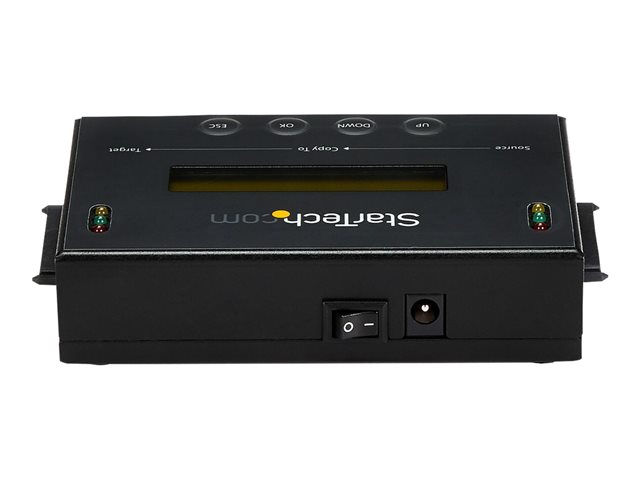 StarTech.com 1:1 Hard Drive Duplicator and Eraser for 2.5\" & 3.5\" SATA HDD SSD - LCD & RS-232 - 14GBpm Duplication Speed - Cloner & Wiper (SATDUP11) - Hard drive duplicator - 2 bays (SATA-600) - for P/N: SVA12M5NA