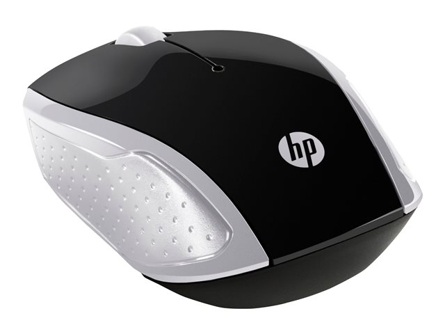 HP 200 - Mouse - right and left-handed - optical - wireless - 2.4 GHz - USB wireless receiver - silver - for HP 20, 22, 24, 27, 460, Pavilion 24, 27, 590, 595, TP01, Pavilion Laptop 14, 15