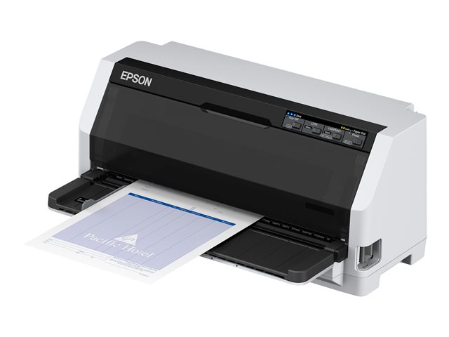 Epson LQ 690IIN - Printer - B/W - dot-matrix - 360 x 180 dpi - 24 pin - USB 2.0, parallel, LAN