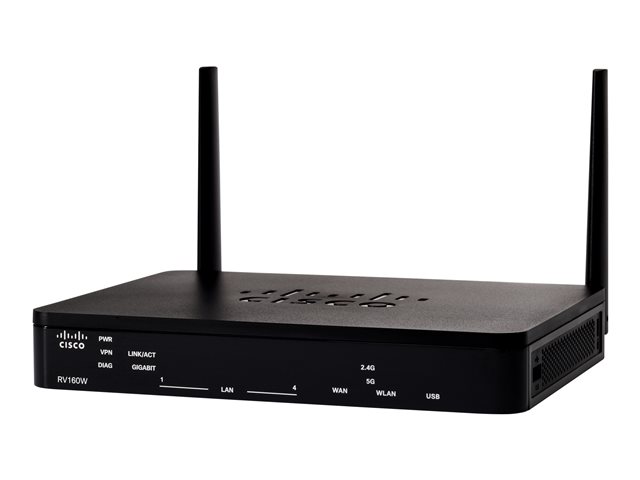 Cisco Small Business RV160W - - wireless router - 4-port switch - 1GbE - Wi-Fi 5 - Dual Band - remanufactured