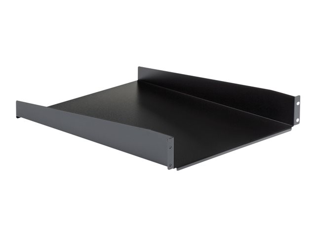 StarTech.com 2U Fixed Server Rack Mount Shelf, 22in Deep Steel Universal Cantilever Tray for 19\" AV/Data/Network Equipment Rack with Cage Nuts & Screws, 50lbs Weight Capacity, 22\" Deep - 2U Network Rack Shelf (CABSHELF22) - Rack shelf - black - 2U - 22\" - for P/N: RK12OD2, RK2433BKM, RK2537BKM, RK3236BKF, RK4236BKB, RK4242BK24, RK4242BK30