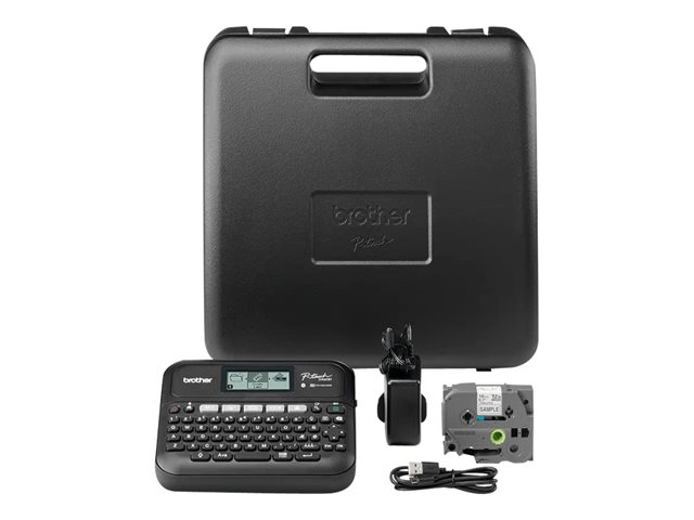 Brother P-Touch PT-D460BTVP - Labelmaker - B/W - thermal transfer - 18 mm width - 180 dpi - up to 30 mm/sec - USB, Bluetooth 5.0 - cutter - 5 line printing, mirror print, vertical print, multi-copy printing - black