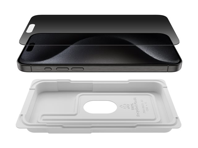 BELKIN ScreenForce Pro TemperedGlass Privacy AM Screen Protection for iPhone 15 Pro Max