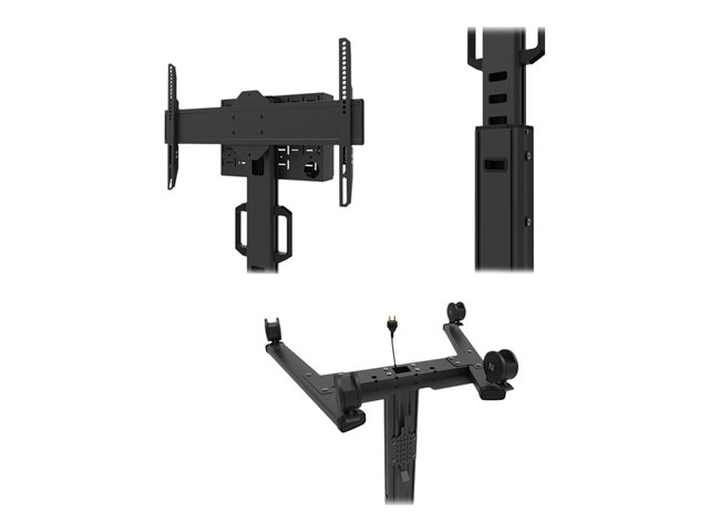 Neomounts - Cart - for flat panel - black - screen size: 37\"-75\"