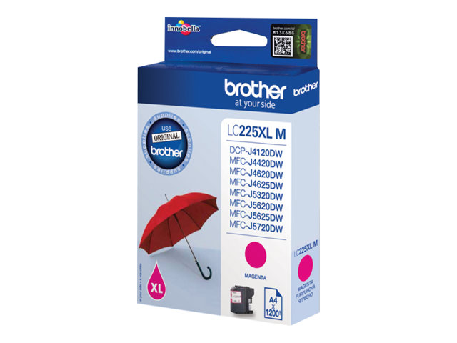 Brother LC225XLM - Magenta - original - ink cartridge - for Brother DCP-J4120, MFC-J4420, J4620, J5320, J5620, J5625, J5720, Business Smart MFC-J4420