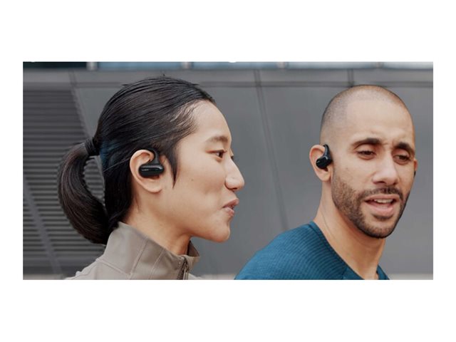 Belkin SoundForm ClearFit - True wireless earphones with mic - open ear - over-the-ear mount - Bluetooth - black