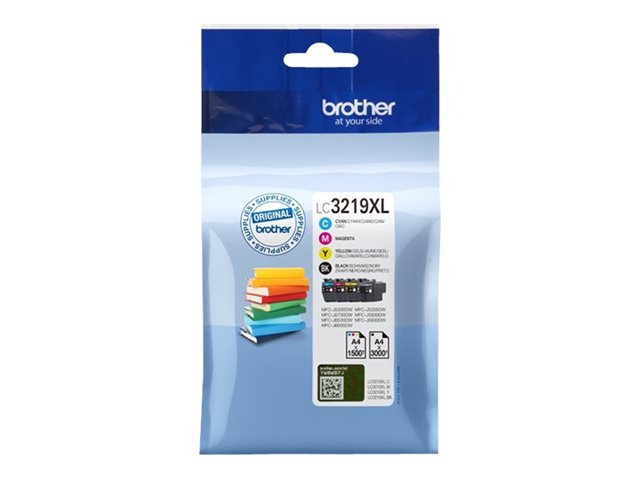Brother LC3219XL Value Pack - 4-pack - XL - black, yellow, cyan, magenta - original - ink cartridge - for Brother MFC-J5330, J5335, J5730, J5930, J6530, J6935, Business Smart Pro MFC-J6930