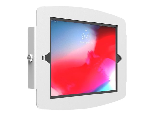 Compulocks iPad 10.2\" Space Enclosure Wall Mount - Enclosure - for tablet - lockable - high-grade aluminium - white - screen size: 10.2\" - mounting interface: 100 x 100 mm - wall-mountable - for Apple 10.2-inch iPad (7th generation, 8th generation, 9th generation)