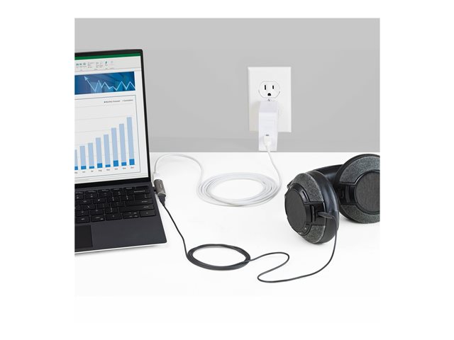 StarTech.com USB C Audio & Charge Adapter, USB-C Audio Adapter with USB-C Audio Headphone/Headset Port and 60W USB Type-C Power Delivery Pass-through Charger, For USB-C Phone/Tablet/Laptop - USB-C Audio/Charging (CDP2CAPDM) - Docking station - USB-C