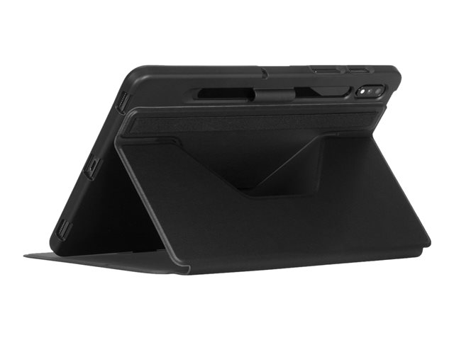 Targus Click-In - Flip cover for tablet - thermoplastic polyurethane (TPU) - black - 11\" - for Samsung Galaxy Tab S7