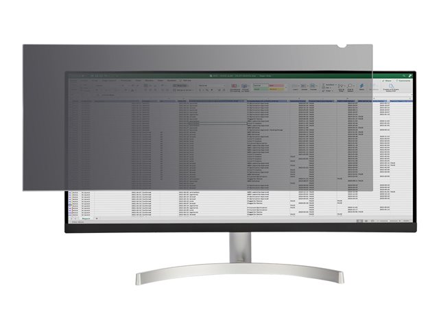 StarTech.com Monitor Privacy Screen for 34 inch Ultrawide Display, 21:9 Widescreen Computer Screen Security Filter, Blue Light Reducing (PRIVSCNMON34W) - Display privacy filter - 34\" wide - transparent
