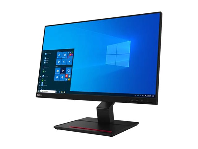 Lenovo ThinkVision T24t-20 - LED monitor - 24\" (23.8\" viewable) - touchscreen - 1920 x 1080 Full HD (1080p) @ 60 Hz - IPS - 300 cd/m² - 1000:1 - 4 ms - HDMI, DisplayPort, USB-C - raven black - Campus