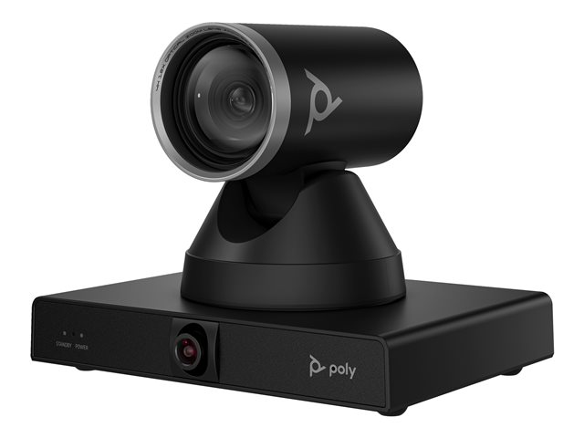 Poly Studio E60 - Conference camera - PTZ - colour - 2 x 8 MP - 3840 x 2160 - 4K UHD (3840 x 2160), 2160p - audio - LAN - USB - DC 12 V / PoE Plus - TAA Compliant